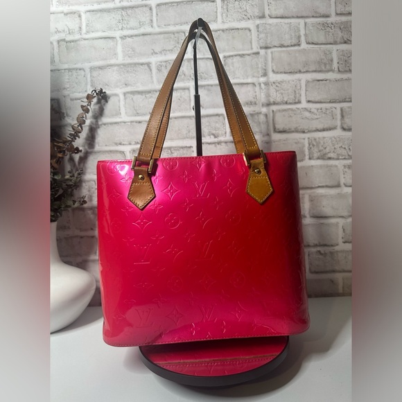 Louis Vuitton Authentic Monogram Vernis Houston M9135F Pink CA1022 - Picture 5 of 17